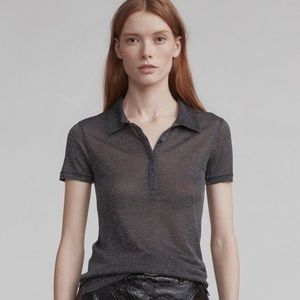Rag & Bone sheer Polo top